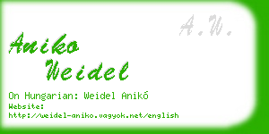 aniko weidel business card